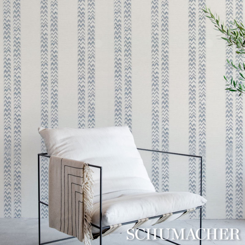 Kudu Stripe Wallpaper, Slate