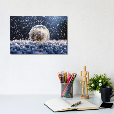 Snowglobe 1 Piece Wrapped Canvas Wall Art