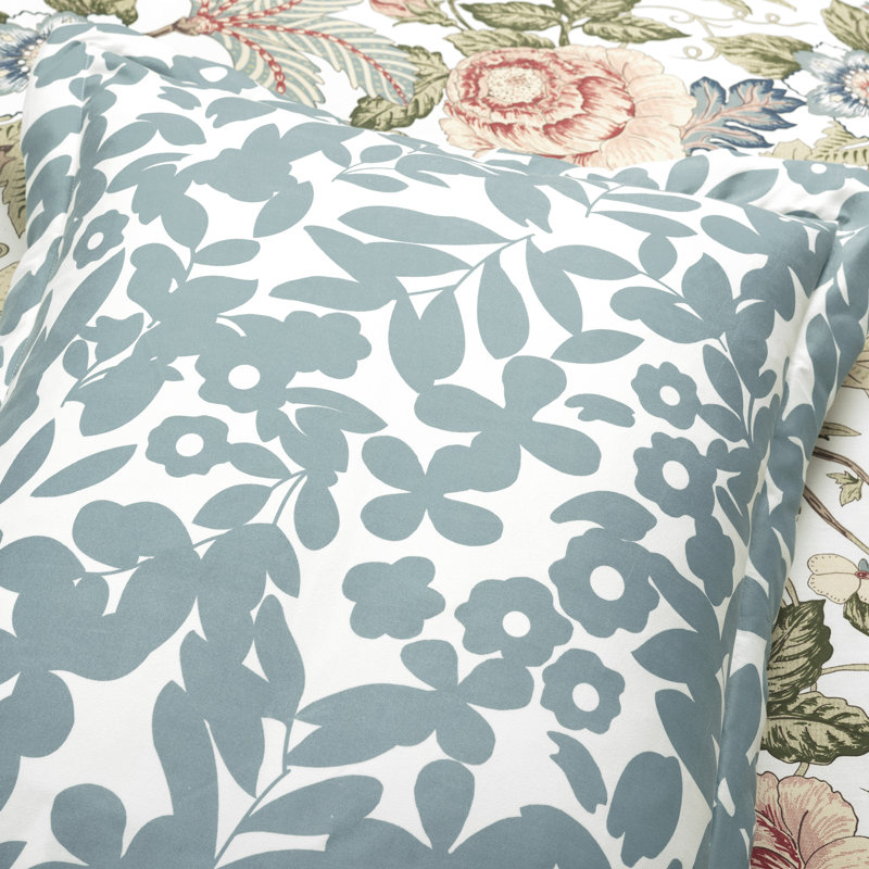 Sydney Reversible Comforter Set Green/Blue 3Pc Set, King Comforter + 2 King Shams