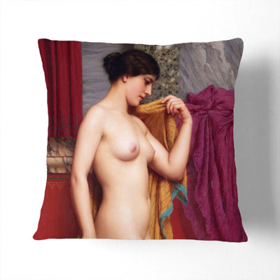 In The Tepidarium Square Throw Cushion
