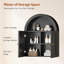 Arched Bathroom Wall Cabinet-1374055514