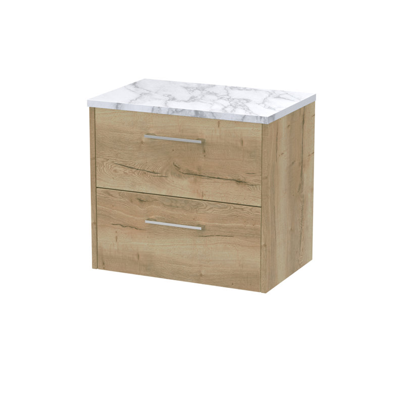 Juno 60.5cm Single Bathroom Vanity Base Only, Autumn Oak