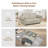 65" Convertible Sofa Bed, 3-in-1 Upholstered  Sleeper Sofa With Cushions-1208585270