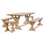 Frison Teak Solid Wood Dining Set