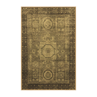 Tapis brun Abstract 2340