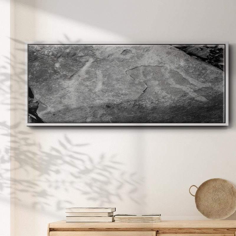 Found Textures XVII- Framed Canvas, 8" H x 20" W