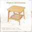Table d'appoint en bambou Boho