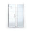 Porte de douche à charnière sans cadre 56 po x 70 po Illusion Series