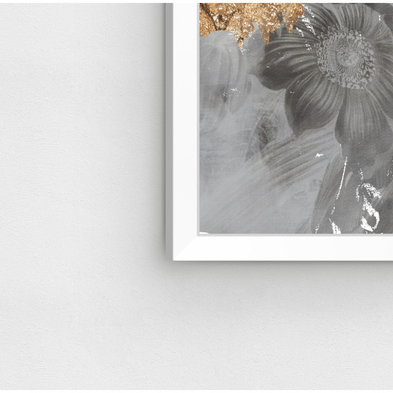 "requiem flora" , reproduction d’art, H 22 po x l 22 po x P 0,5 po, Papier avec cadre blanc