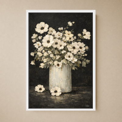 «Primavera On Black» par Patricia Pinto - impression sur toile