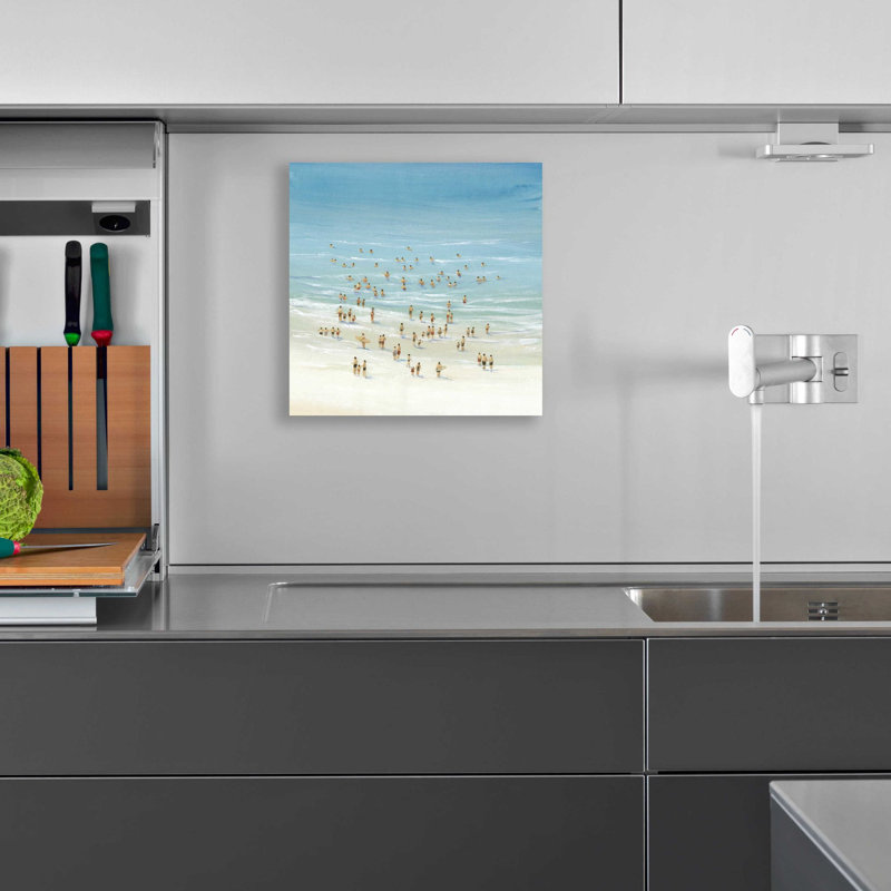 «Ocean Swim II» par Tim O'Toole, art mural en verre acrylique, H 12 po x l 12 po x P 0,13 po
