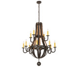 Stave Madera 12 - Light Chandelier