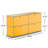 Modular Metal Drawer Sideboard File Cabinet Dining Cabinet Shelf Bookcase 2-Tier Storage-602172957