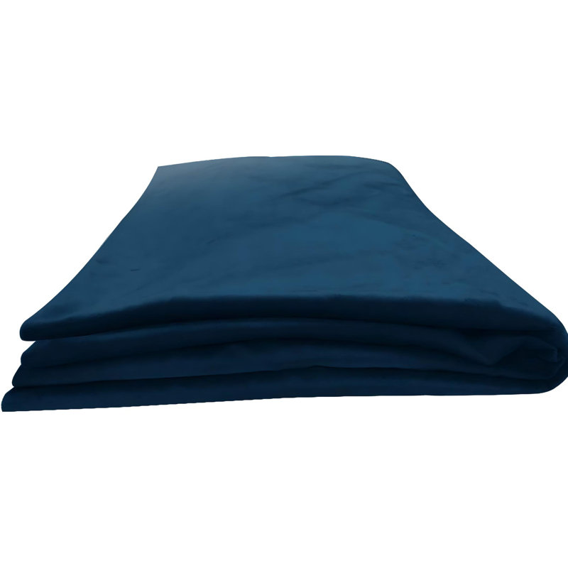 Velvet Standard Pillow Case, Blue, 50cm x 180cm