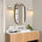 Dimmable Armed Sconces Wall Sconces with Glass Shade