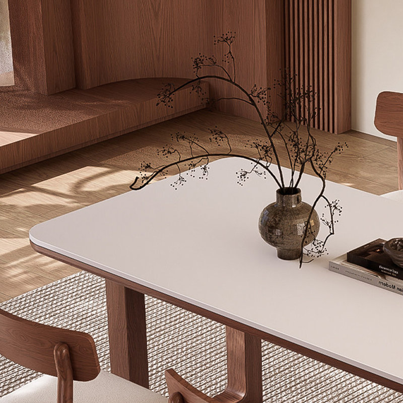 Table de salle à manger élégante et élégante, H 29,52 po x l 62,99 po x P 31,49 po, 5 pièces: table, 4 chaises