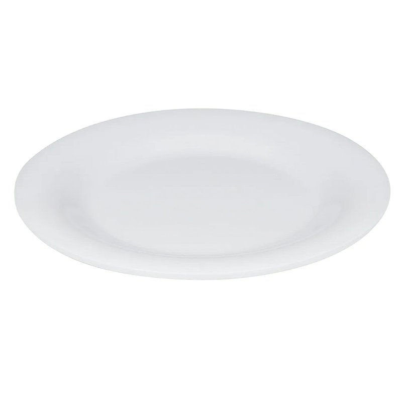  Assiette à pain 5,5 po en mélamine 5,5 po, ensemble de 4, Blanc diamant
