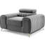 Fauteuil d'appoint moderne Laurence - Gris pâle-1092169583