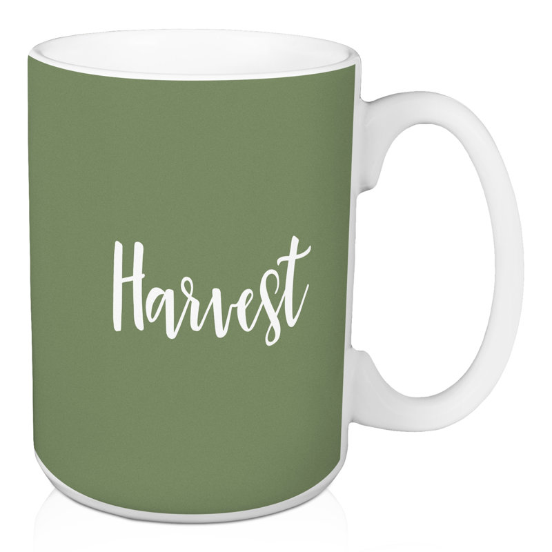 Grande tasse à café harvest Natal, Vert
