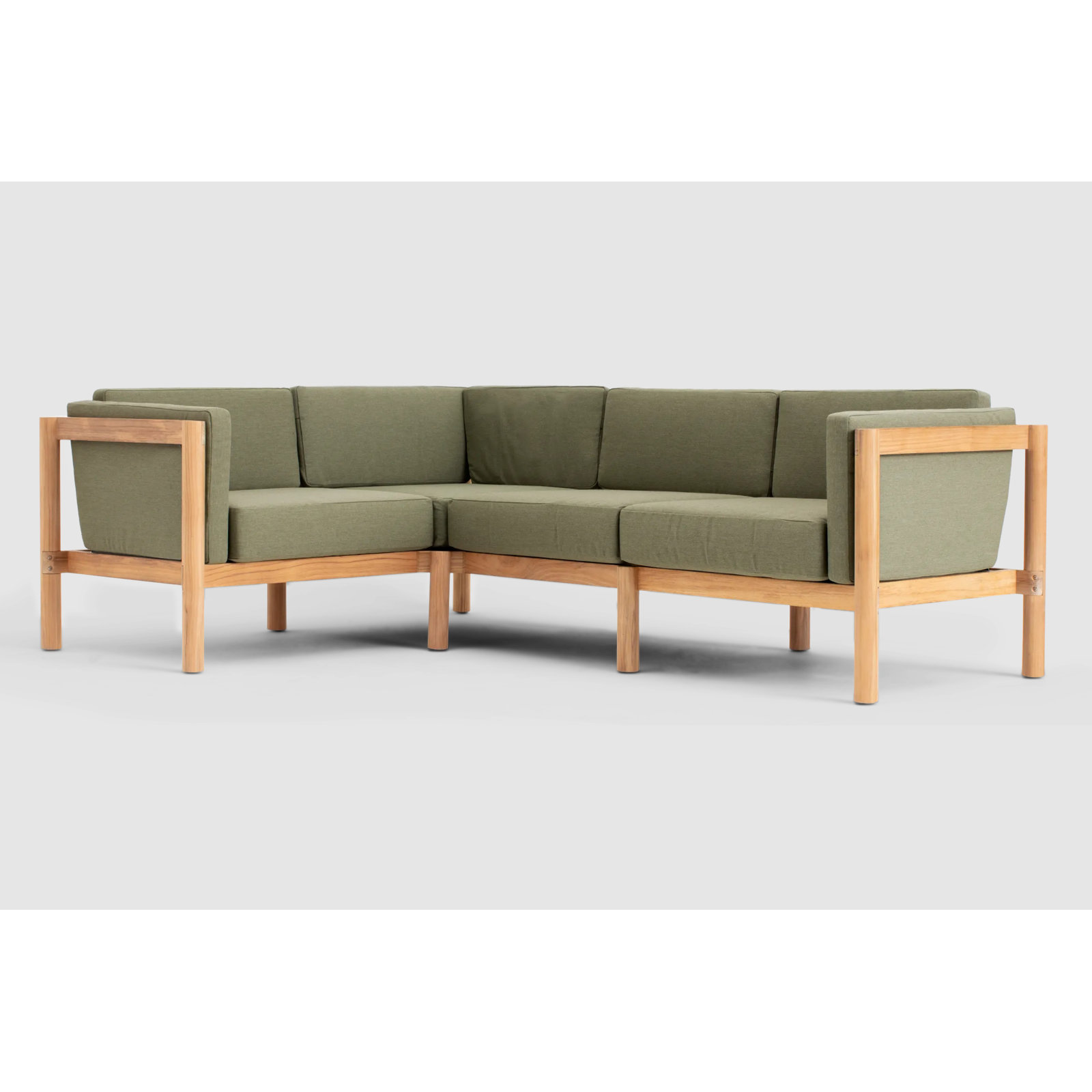Haven 118" Sunbrella® Patio Sectional, Sunbrella Leaf, 4