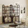 Boho 3-Shelf Bookshelf Cabinet With Rattan Doors