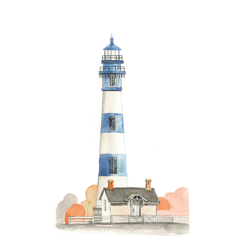 Coastal Lighthouse 7 - Wrapped Canvas Art Prints, 91cm H x 61cm W