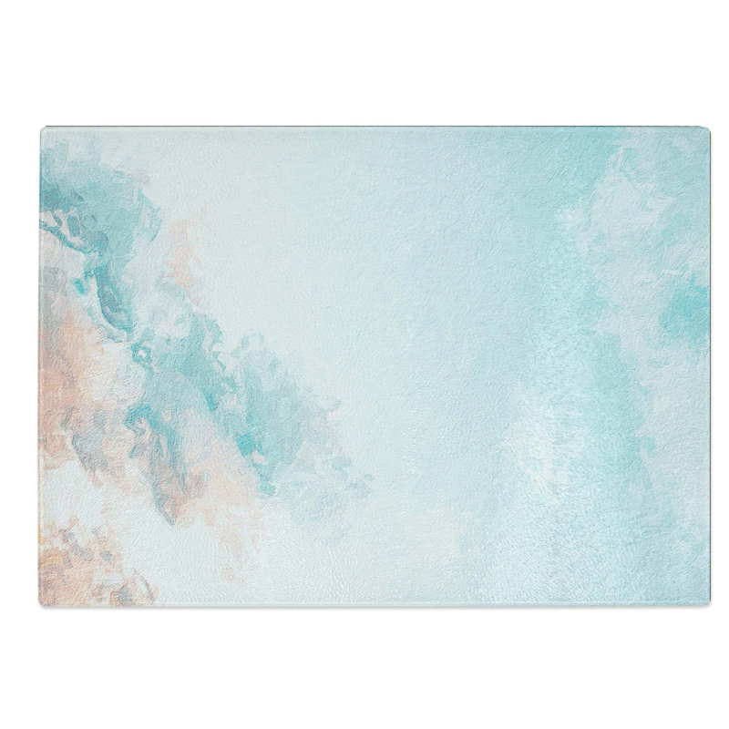 Tempered Glass Kissed Clouds Chopping Board, 28.5 cm W x 20 cm L