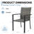 Arden Cove Coastal Wicker & Metal Stacking Patio Armchairs - All-Weather 300lb Capacity Outdoor Dining Chairs-129025558