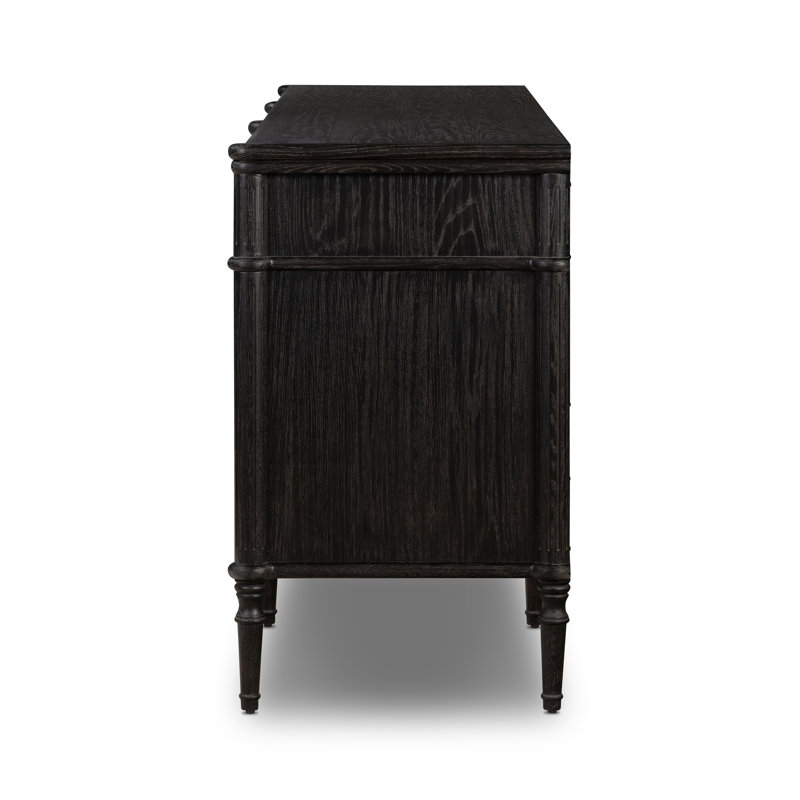 Toulouse 9 - Drawer Dresser, Distressed Black