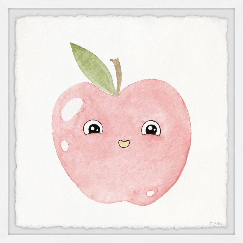 «Bilyeu Don't Wayez, Eat Apple», reproduction encadrée, H 12 po x l 12 po x P 1,5 po