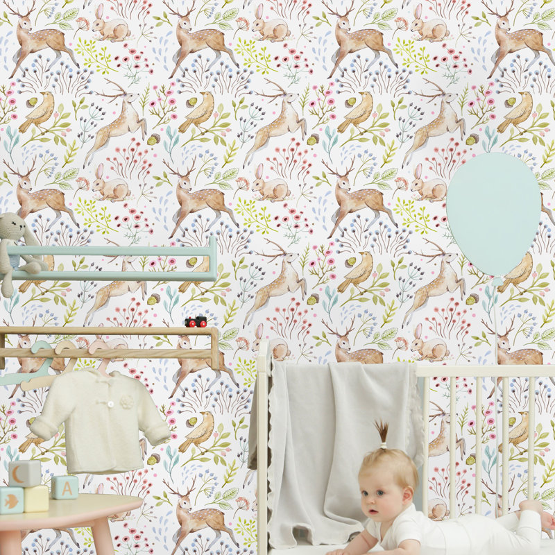 Rouleau de papier peint pelez et collez, L 16,67 po x l 25 po