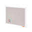 Panneau de liège blanc 30 po x 20 po avec surface en lin - Tableau d'affichage mural élégant pour la maison, l'école et le bureau - Tableau d'affichage élégant et fonctionnel