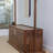 Solid Elm Wood Coat Rack with Storage