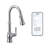 Peterson Touchless Single Handle Kitchen Faucet with Wave and Power Boost and with Accessories-48216344