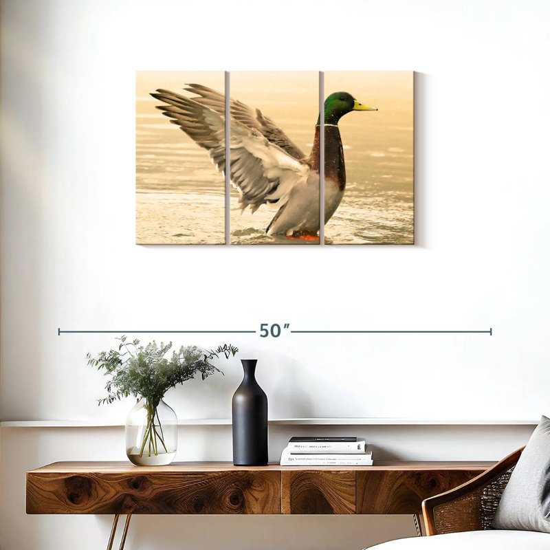 Canard colvert majestueux Brampt, H 20 po x l 33 po