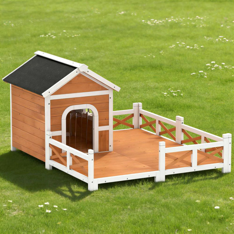 Abri pour chien, niche pour chien d'extérieur en bois