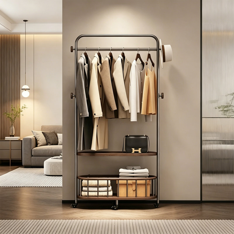 Luxury Rolling Hall Tree Rack
