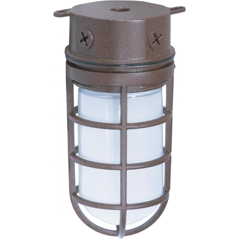 Luminaire de cloison d'extérieur Edgewood, Bronze vieilli, H 11 po x l 5,5 po x P 5,5 po