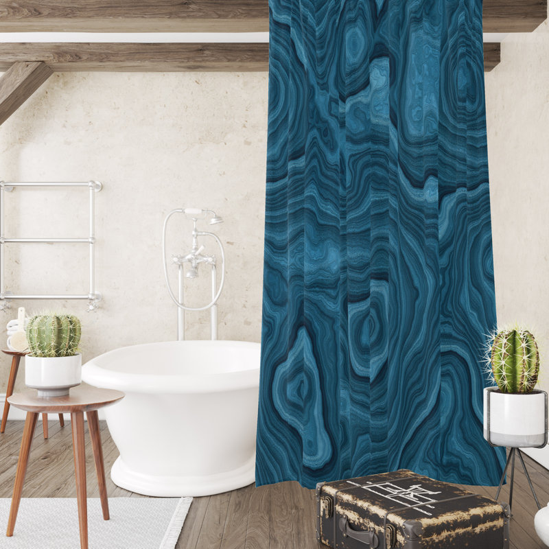 Abstract Shower Curtain, 83" H x 71" W