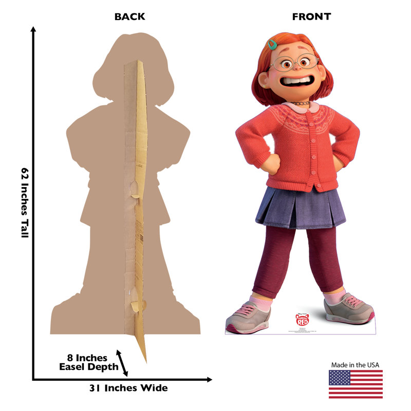 Meilin Lee (Disney / Pixar tournant en rouge) carton debout