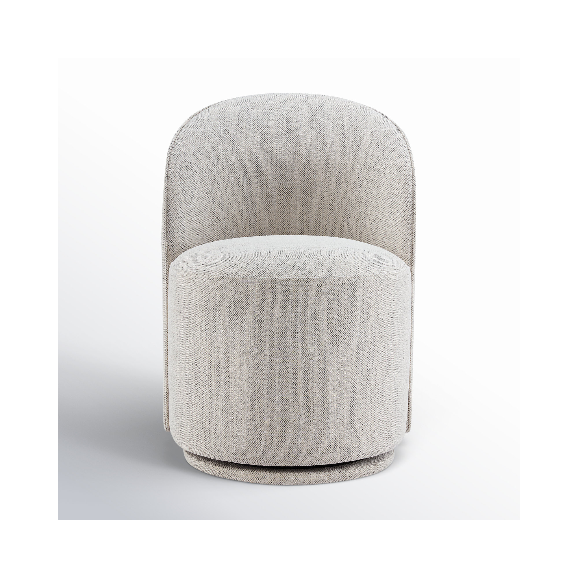 Sharlene Swivel Side Chair, Prestige Ivory Basketweave