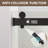 56”-60” W x 79” H Double Sliding Frameless Shower Door with Clear Glass-91429155