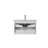 Wall-Mounted Bathroom Vanity with Soft-Close Double Drawers