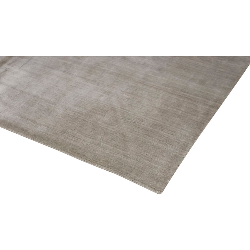 Hand Knotted Silk Area Rug in Beige