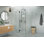 Halo 39 in. x 40 in. x 78 in. 90-degree Fully Frameless Glass Hinged Shower Enclosure