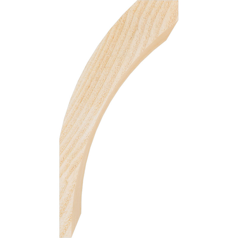 Genouillère Thorton, Sapin Douglas de 4 po (sciage brut), 8 po X P 16 po H