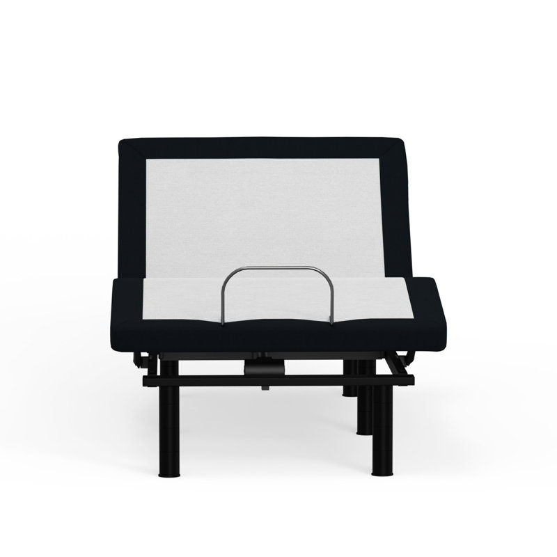 Metal Twin Xl Bed Base With Zero , Adjustable Finish And Grey Hue Build, Shade, Twin XL