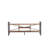 PERA TV Stand for 65 Inch TV, Modern Entertainment Center with Open Shelves, TV Console Table Media Cabinet for Living Room, Bedroom and Office, Industrial,  Steel Frame, Rustic Brown and Antracite