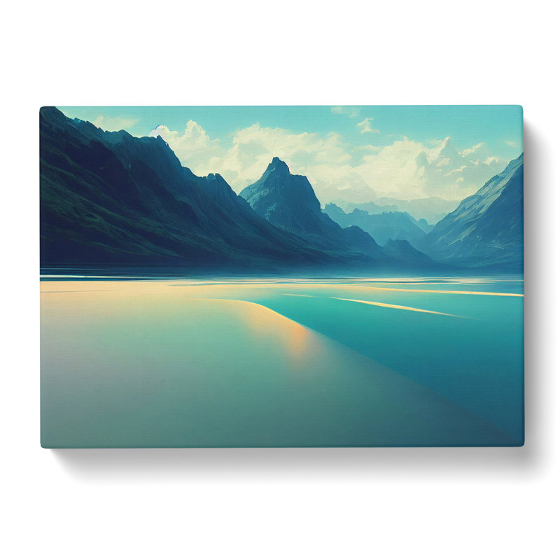 Mountain Lake View - Wrapped Canvas, 50cm H x 76cm W x 3cm D