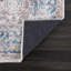 Tapis traditionnel lavable antidérapant - beige / bleu océan pour vestibule, couloir, salle de bain et cuisine-1843772430